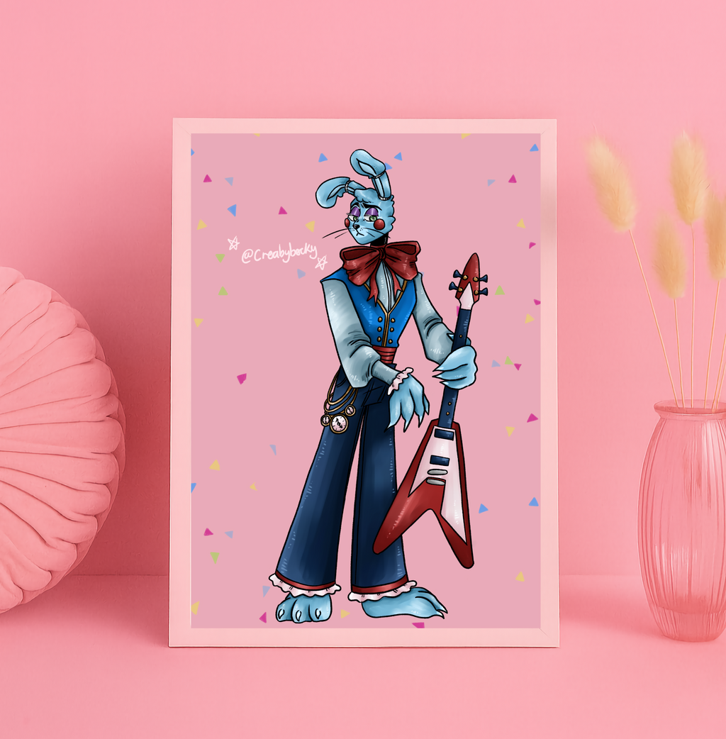 Velvet Ears, Steel Strings | A5 Art Prints