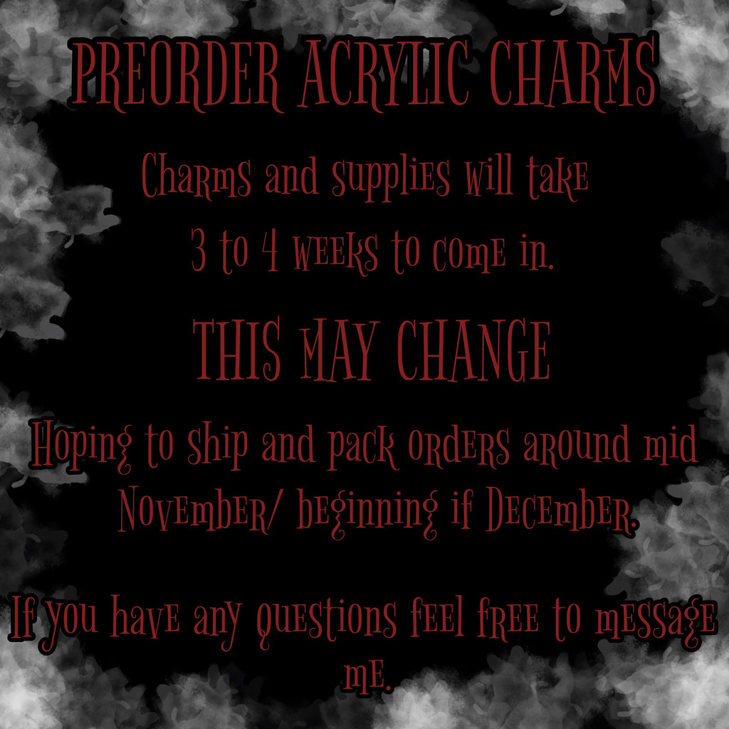 [ NOT PREORDER ]  Creepypasta Lazy Acrylic Keychains