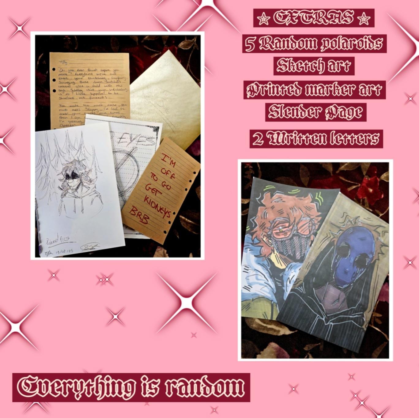 Creepypasta Random Polaroid Bundle