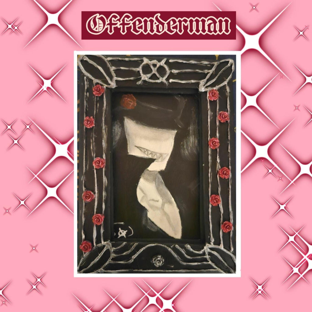 Slender Brothers Acrylic Paintings | Set Of 4 | Handmade Frames