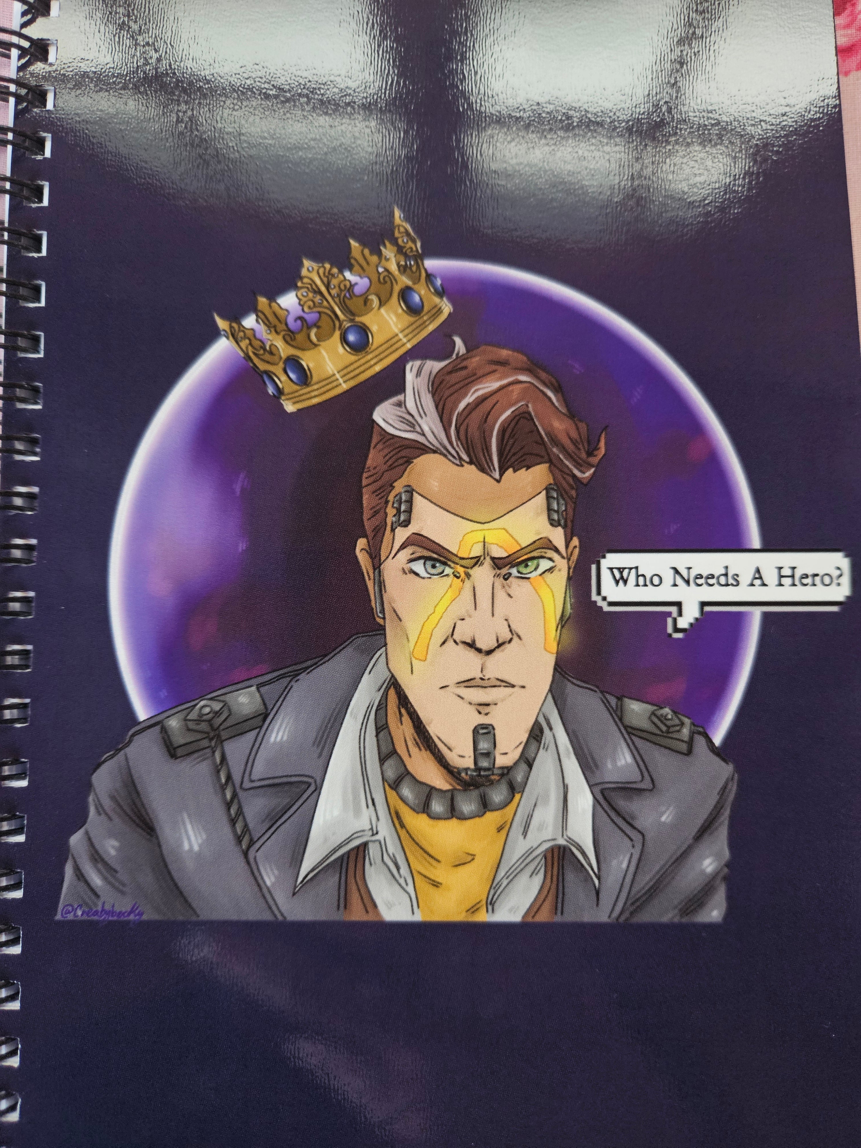 Who Needs A Hero? | Character Inspired Spiral Notebook | Lined